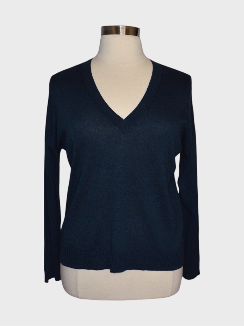 Lilla P Cotton Blend Snap Back Lightweight Knit Sweater